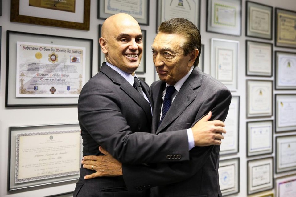 Alexandre de Moraes e Lobão: maus sinais para a Lava Jato. | Marcelo Camargo/Agência Brasil