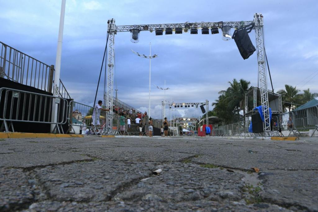 O local de desfile para as escolas de samba de Paranaguá | Marcelo Andrade/Gazeta do Povo