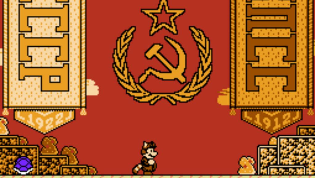 Super Mario comunista não luta contra Bowser, mas contra o Tio Sam | Reprodução