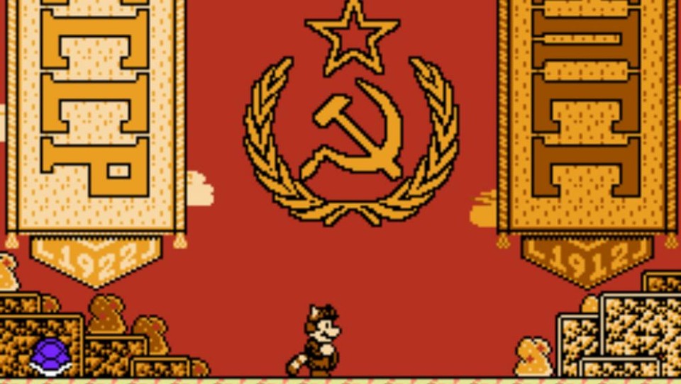 Super Mario comunista não luta contra Bowser, mas contra o Tio Sam | Reprodução