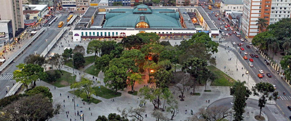 Vista do alto da Praça Rui Barbosa | Antônio More/Gazeta do Povo