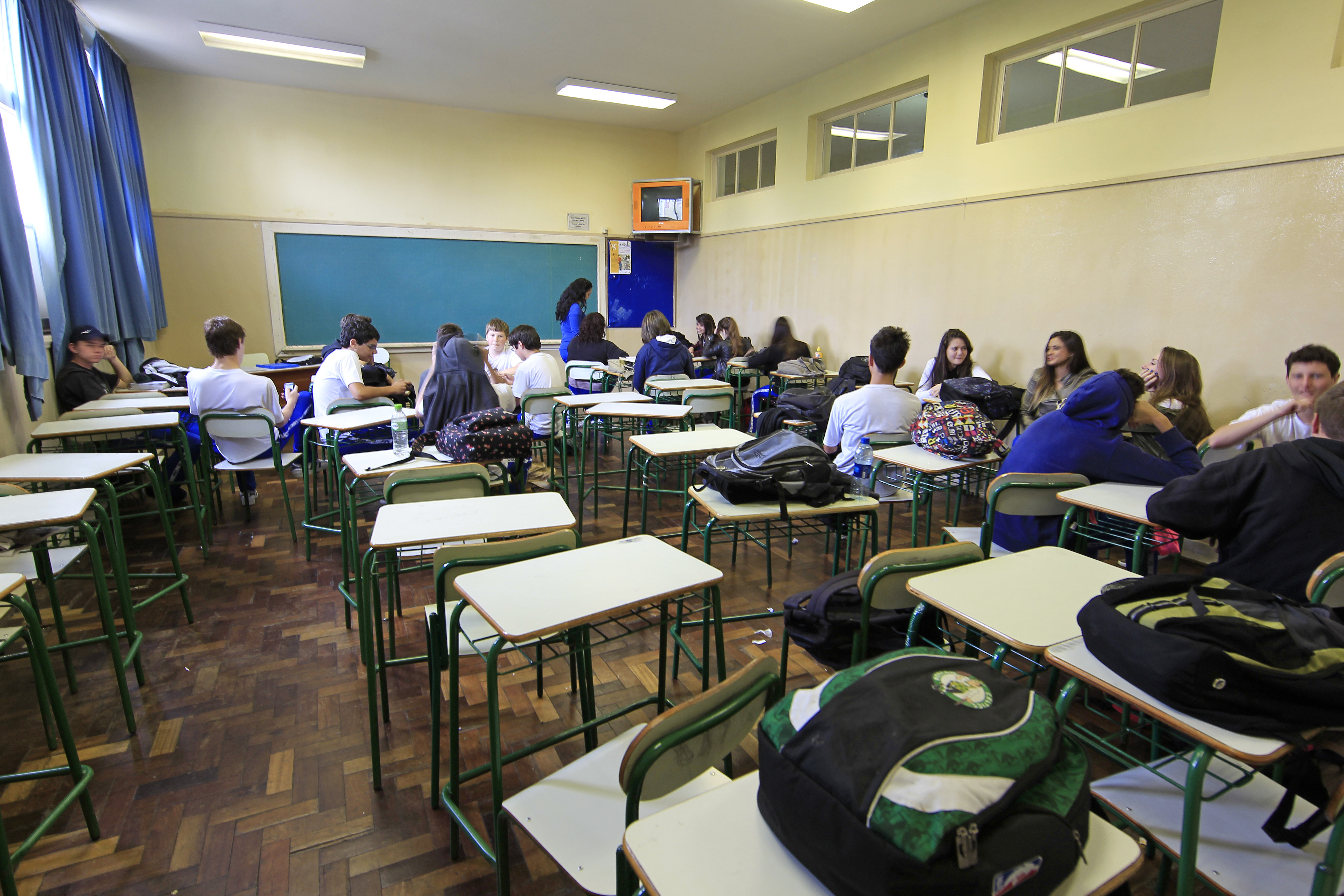 Assembleia dos professores no fim de semana. Categoria decidiu entrar em greve de 15 de março | Antônio More / Agência de Notícias Gazeta do Povo/Antônio More / Agência de Notícias Gazeta do Povo