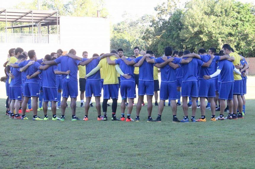 Equipe do Capiatá treina para o duelo na Baixada. | /Reprodução Facebook
