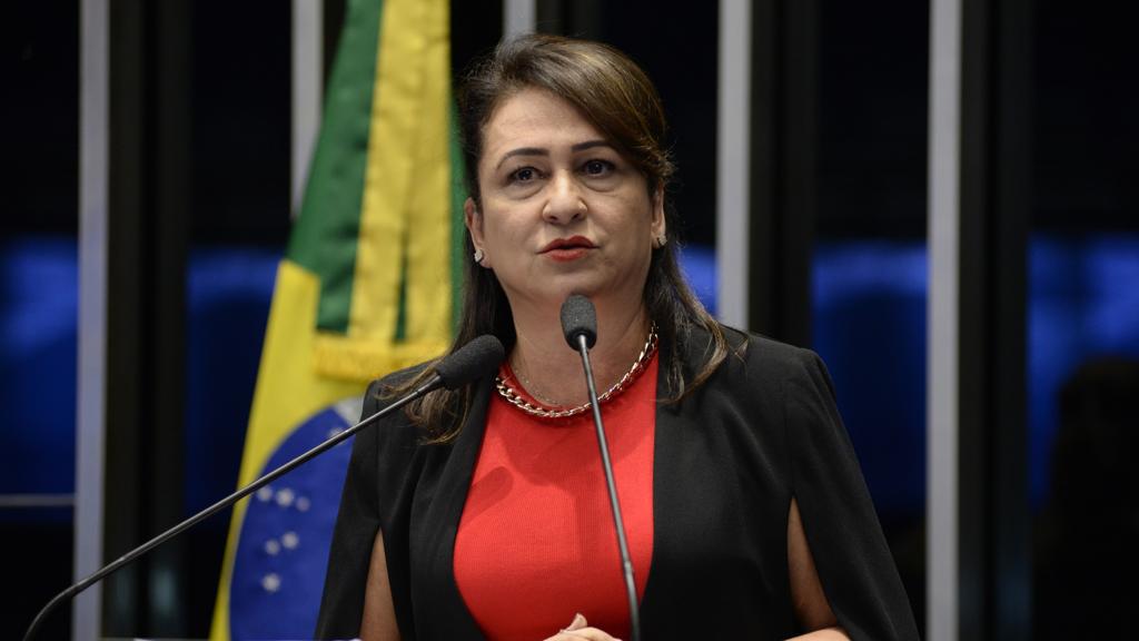Kátia Abreu, ex-ministra da Agricultura, discursa no Senado | Jane de Araújo/Agência Senado
