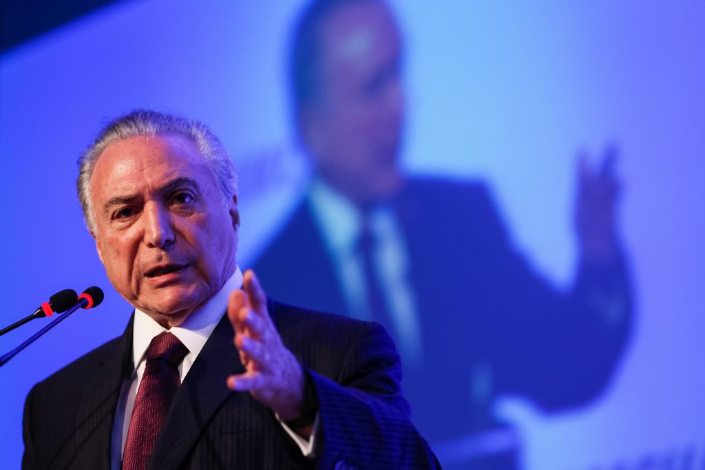 Temer afirmou que os números apresentados pelo governo “espantam” qualquer dúvida em relação ao produto nacional. | Beto Barata/PR
