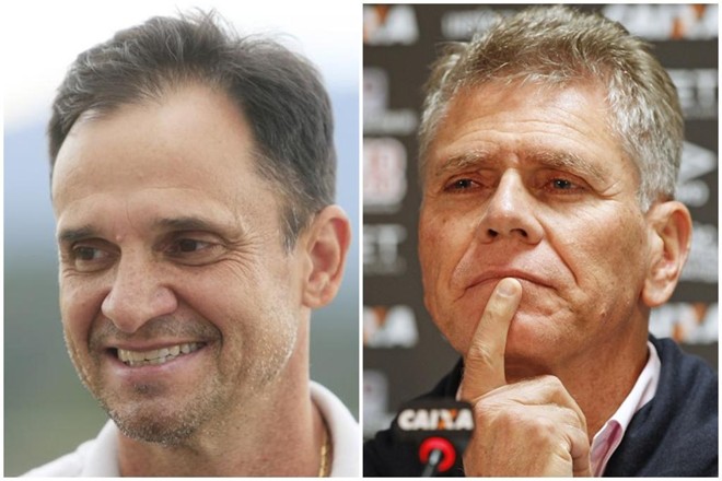 Wagner Lopes e Paulo Autuori, técnicos de Paraná e Atlético. | /Gazeta do Povo