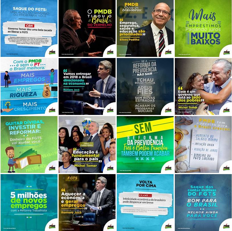 PMDB contratou o marqueteiro da campanha de João Doria para nova campanha nas redes sociais | Reprodução/Facebook