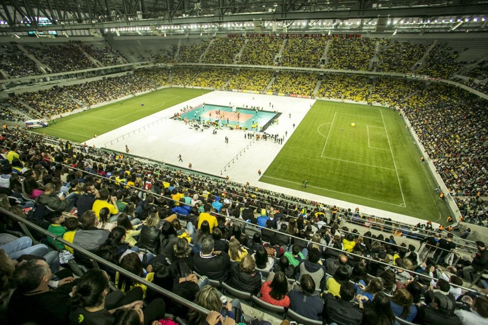 Fase final da Liga Mundial de 2017 será na Arena da Baixada. | Marcelo Andrade/Gazeta do Povo