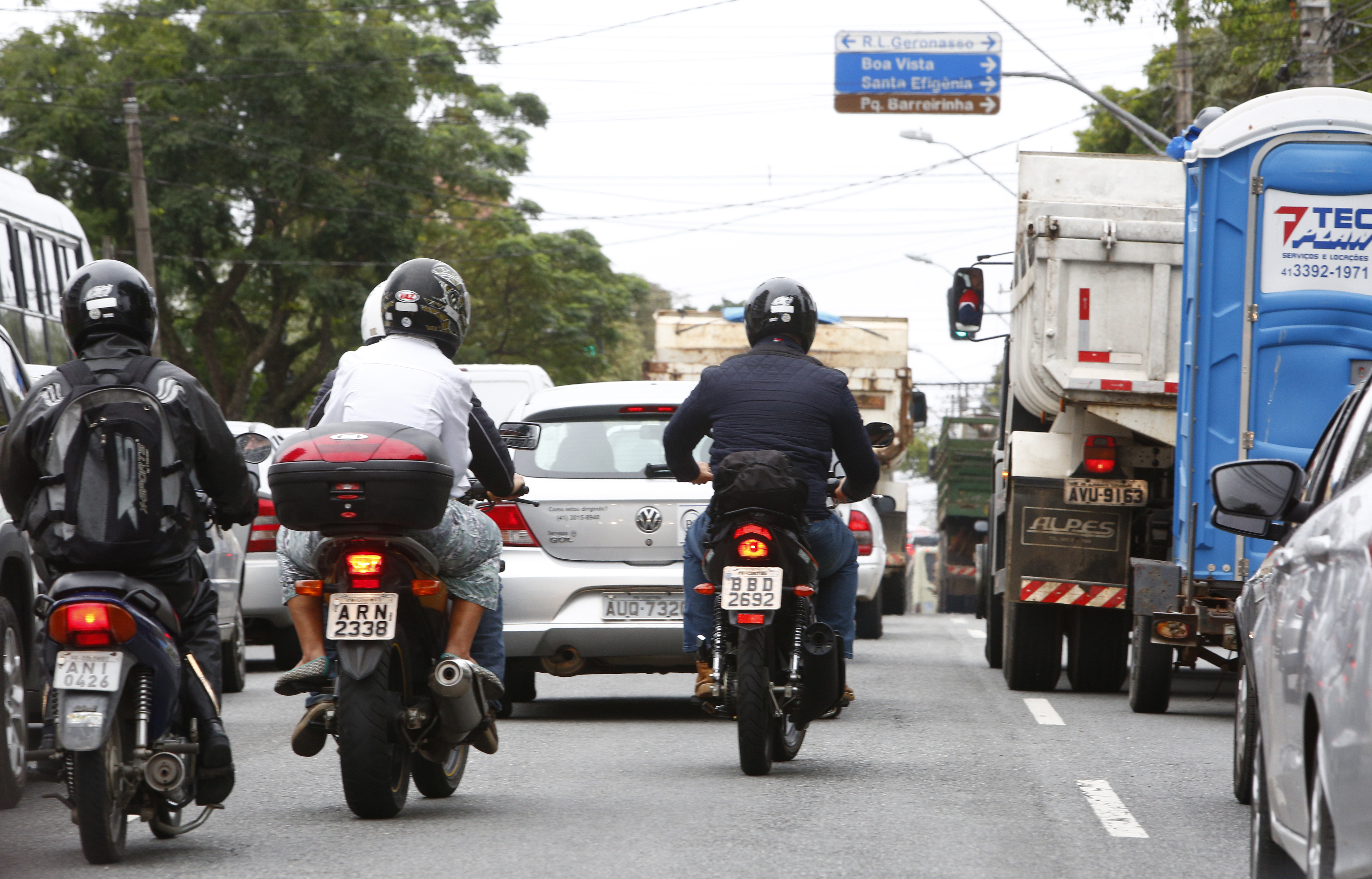 Greve dos ônibus tem efeito no trânsito de Curitiba | Aniele Nascimento/Gazeta do Povo