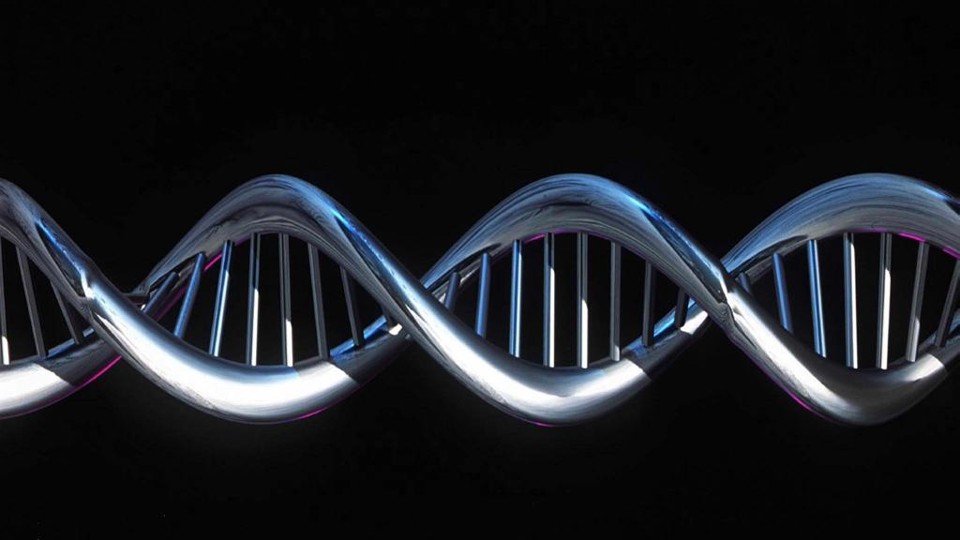 Imagem gerada por computador mostra a dupla hélice do DNA | /AFP