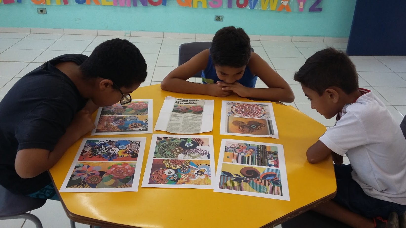 Alunos analisam e criam releituras de obas de arte. | Divulgação