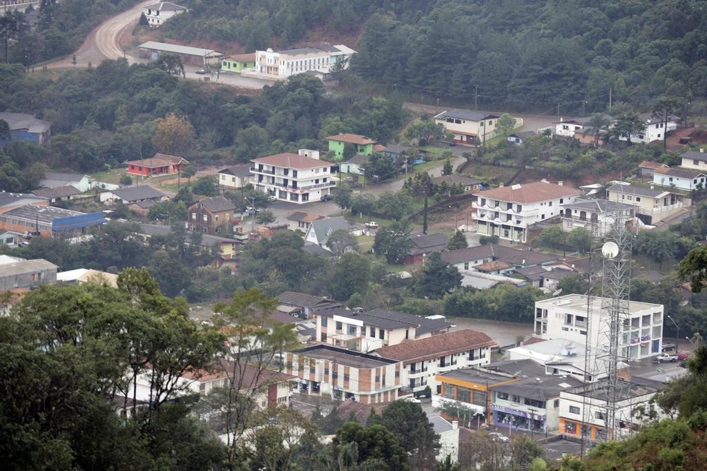 Vista aérea de Bituruna, no Sudeste do Paraná