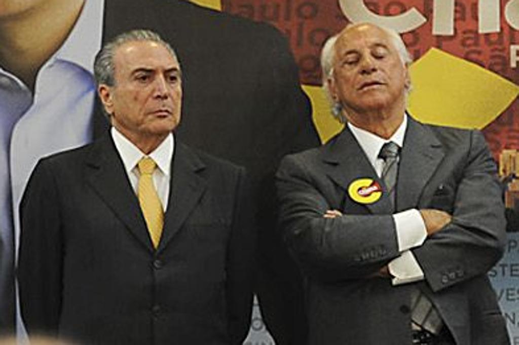 Temer e Yunes: amigos do presidente admitiu ter sido usado como “mula” do ministro Eliseu Padilha. | Cacalos Garrastazu/Divulgação