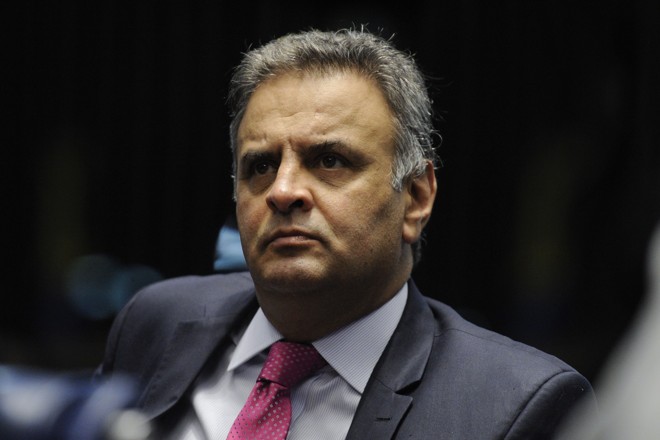 Aécio chamou de “falsas e covardes” as declarações de Machado | Edilson Rodrigues/Agência Senado