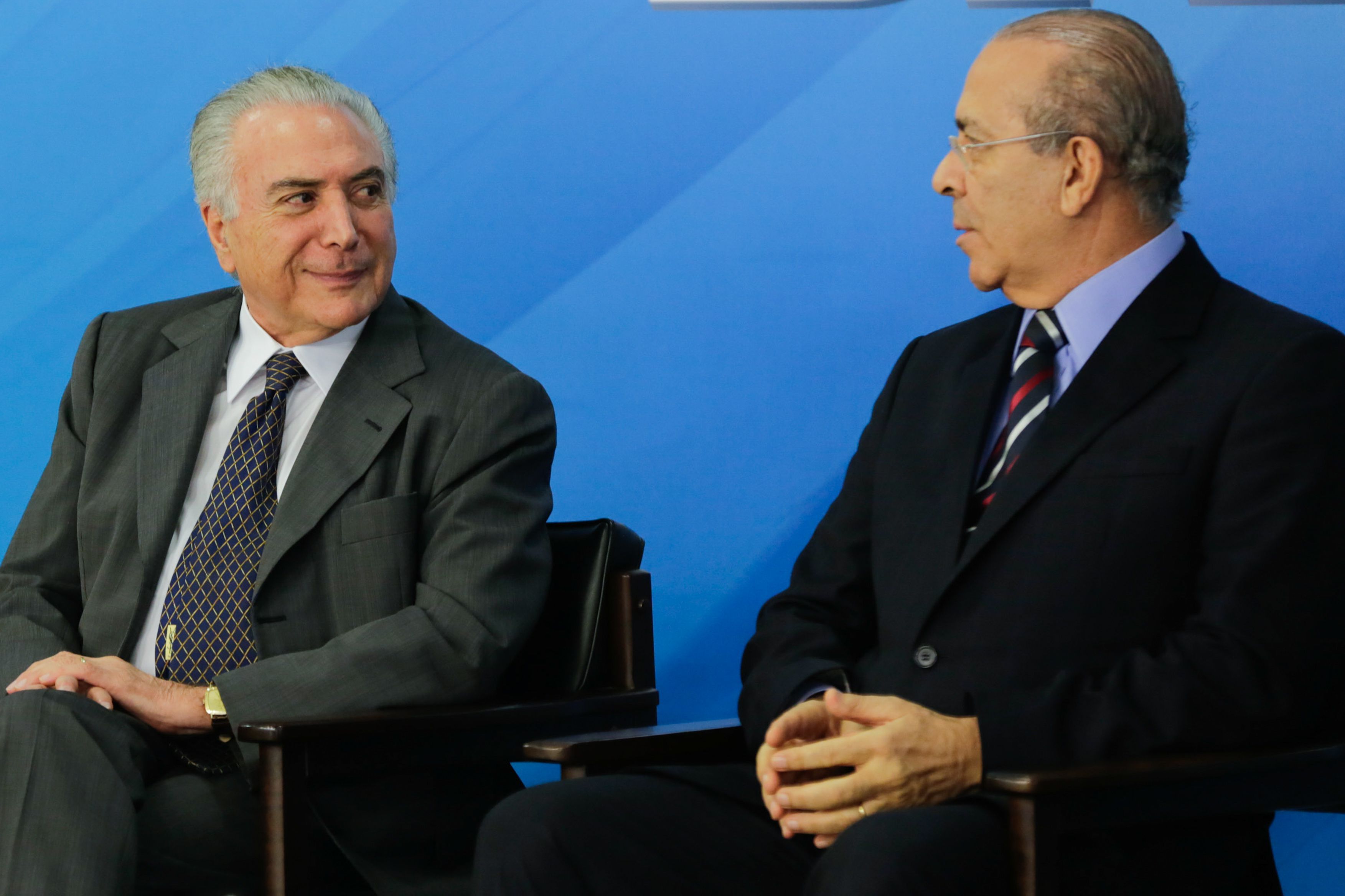 Temer sobre Padilha: “O Padilha está em convalescença, mas ele vai voltar daqui a uma semana, já está recuperado”. | Marcos Corrêa/PR