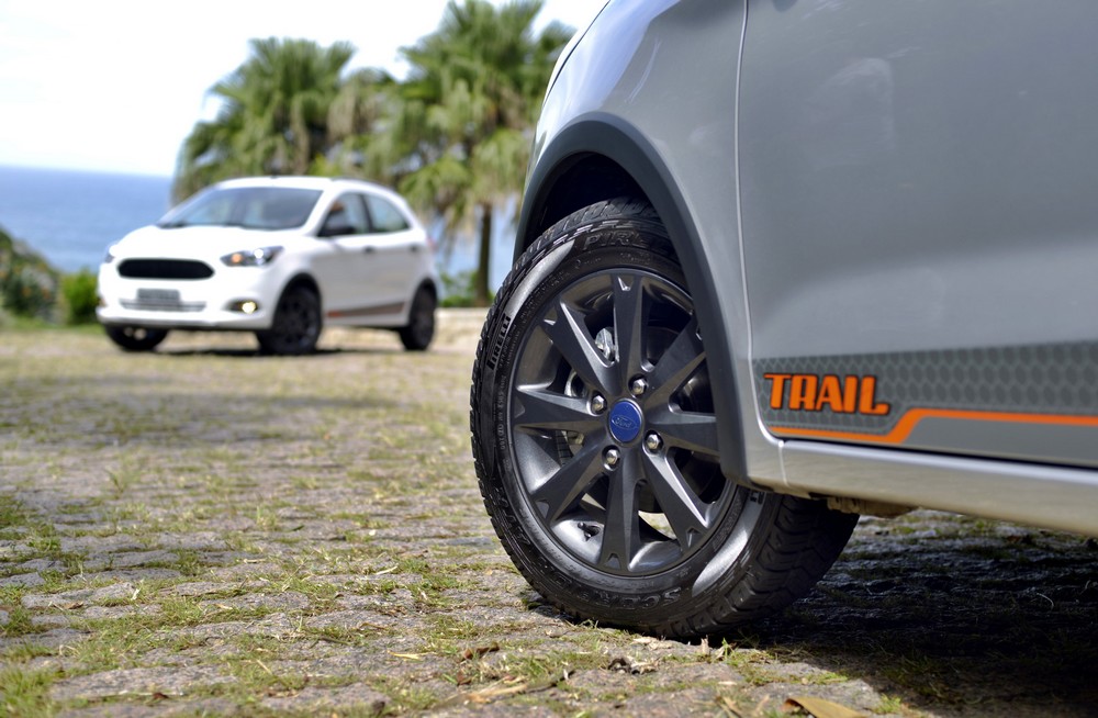 Ford Ka Trail traz suspensão elevada, pneus de uso misto, apliques personalizados e opções de motor 1.0 ou 1.5 | Reinaldo Canato/Divulgação