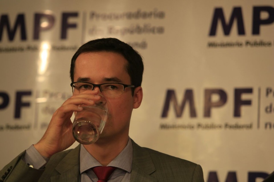 O coordenador da Lava Jato, Deltan Dallagnol,participou da entrevista coletiva | Marcelo Andrade/Gazeta do Povo