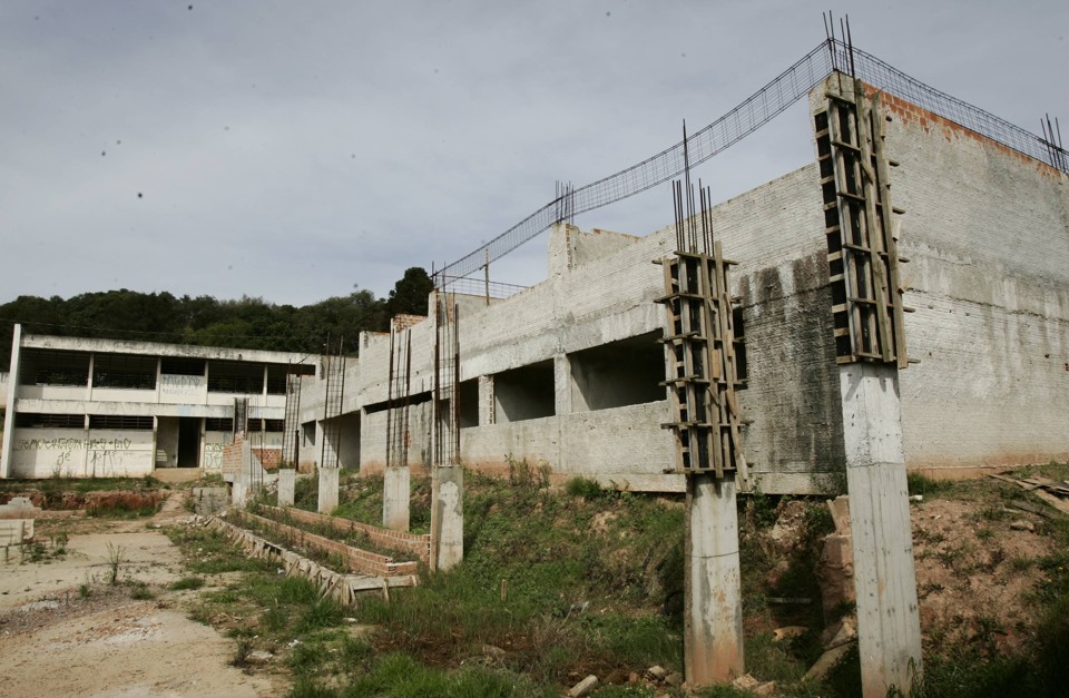 Maior parte das obras paralisadas é de quadras esportivas em escolas e creches. Imagem ilustrativa | Aniele NascimentoGazeta do Povo/ArquivoGazeta do Povo/Arquivo