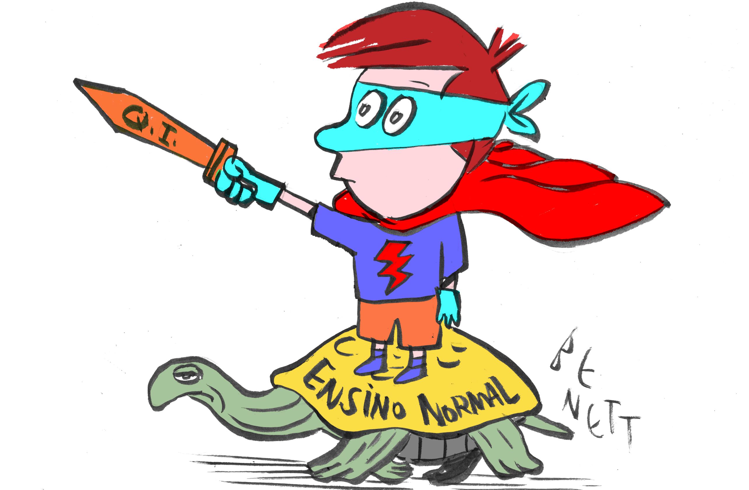 Alguns comportamentos das crianças com altas habilidades têm a mesma trajetória daquelas com dificuldades de aprendizagem | Ilustração/Benett