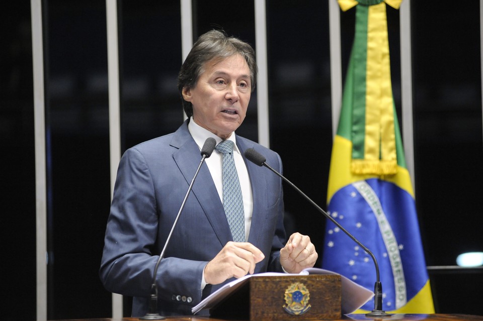 Eunício Oliveira: empresa é alvo de nova operação da PF. | Pedro França
/Agência Senado