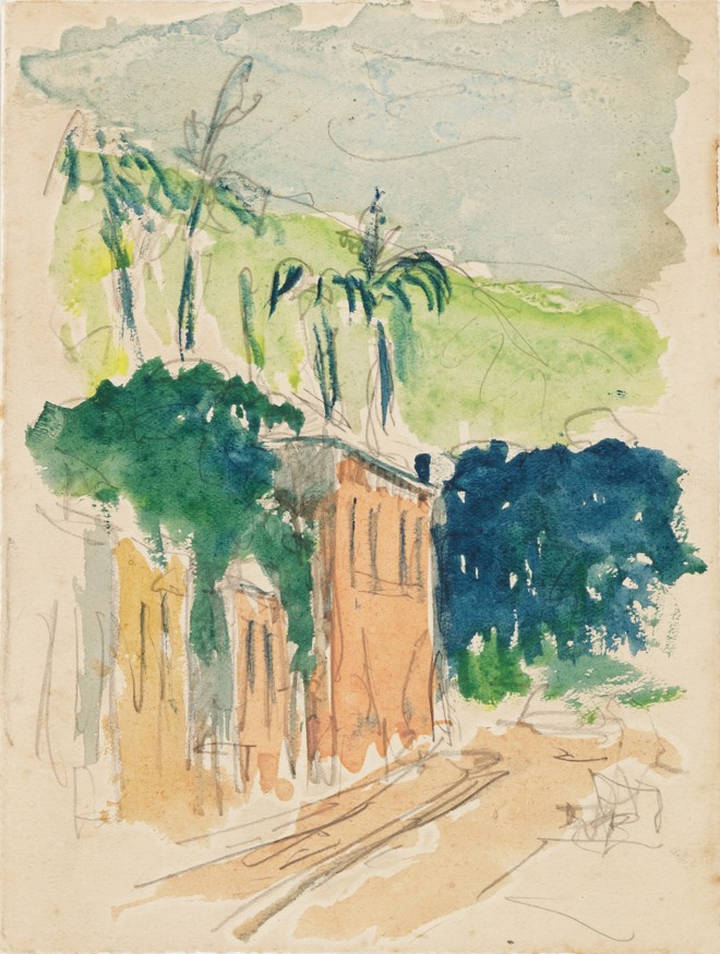 Aquarela mostra o Rio de Janeiro da década de 1940. | Reprodução