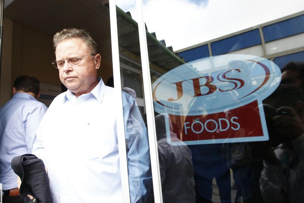 Blairo Maggi chegou por volta das 10h à unidade da JBS na Lapa, na Região Metropolitana de Curitiba. | Jonathan Campos/Gazeta do Povo