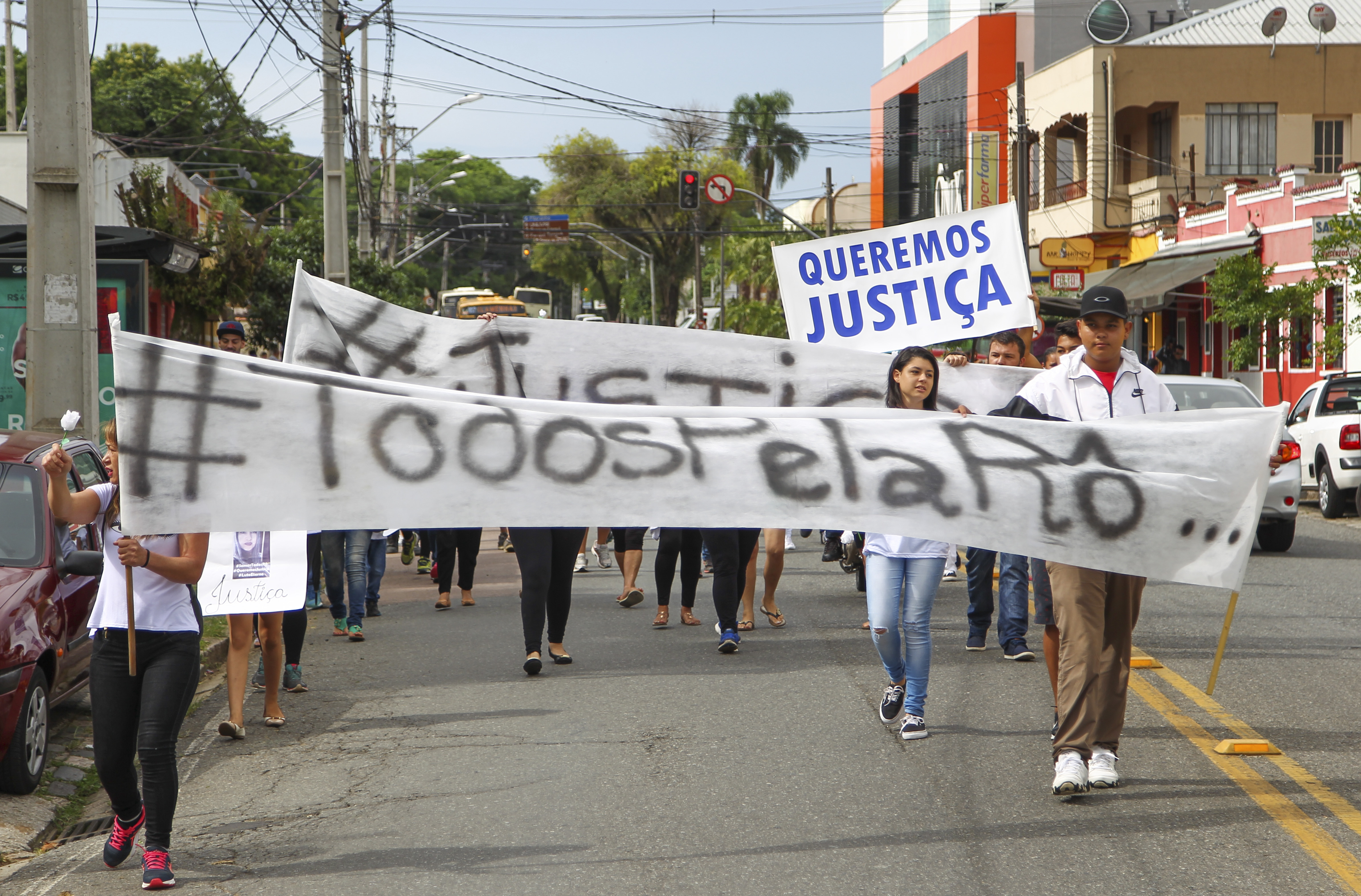 Familiares e amigos já realizaram protesto pedindo justiça pela morte da copeira Rosária Miranda da Silva | Daniel Castellano/Gazeta do Povo