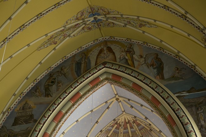 Pintura da Igreja do Portão | Marcelo Andrade/Gazeta do Povo