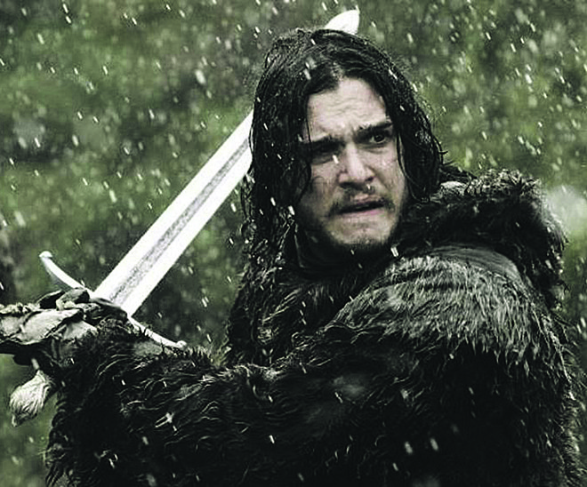 O ator Kit Harington, que interpreta Jon Snow, em ação. | Divulgação/HBO