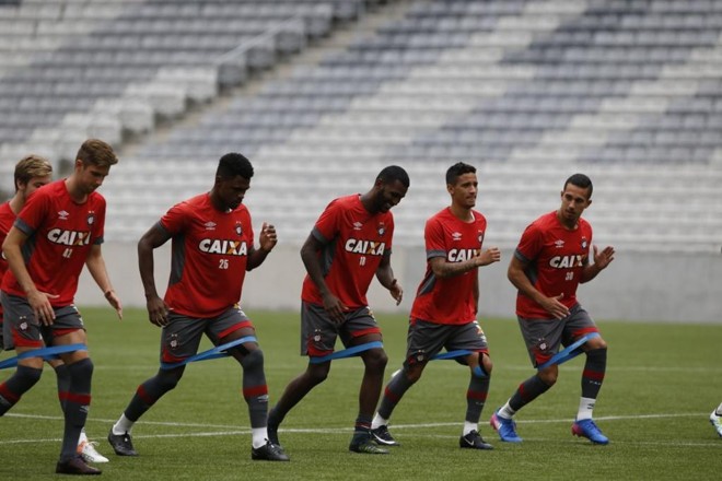Treiino do Atlético para o confronto com o Cascavel: equipe alternativa do Rubro-Negro terá nova chance no Estadual. | Pedro Serápio/Gazeta do Povo