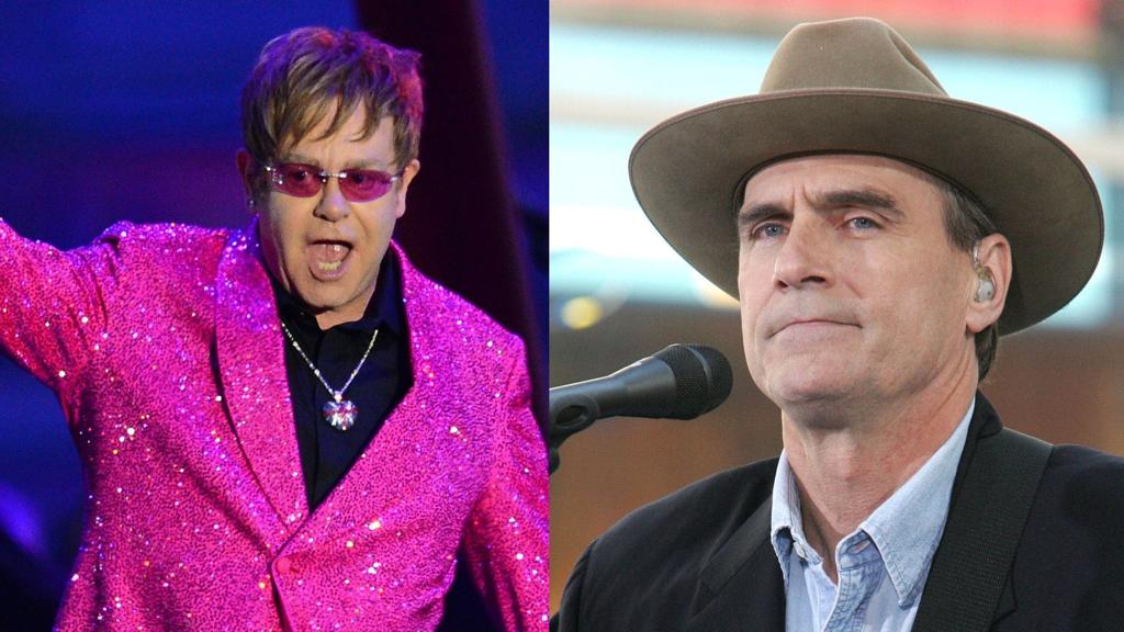 Elton John e James Taylor: lendas vivas da música dividem o palco | /