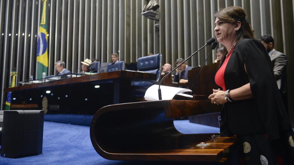Kátia Abreu fez discurso forte na tribuna do Senado | Jefferson Rudy/Agência Senado