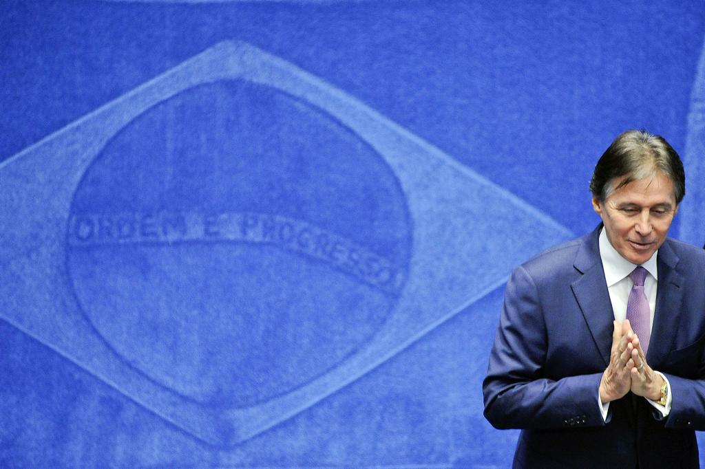 Eunício Oliveira: busca e apreensão em empresa. | Pedro França/Agência Senado