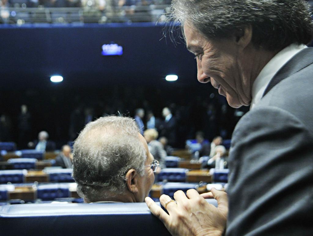 Renan e Eunício: Nova fase da Lava Jato mira pessoas próximas aos dois senadores. | Geraldo Magela/Agência Senado