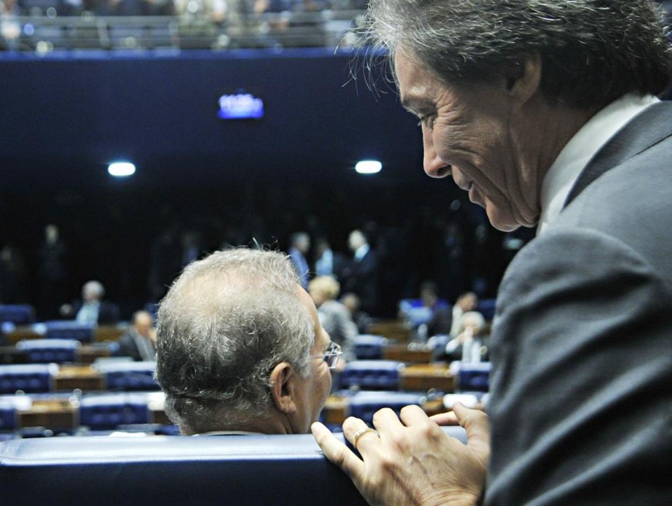 Renan e Eunício: Nova fase da Lava Jato mira pessoas próximas aos dois senadores. | Geraldo Magela/Agência Senado