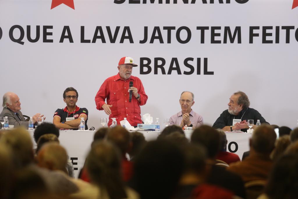 Lula fala durante o seminário organizado pelo PT | Paulo Pinto/Agencia PT