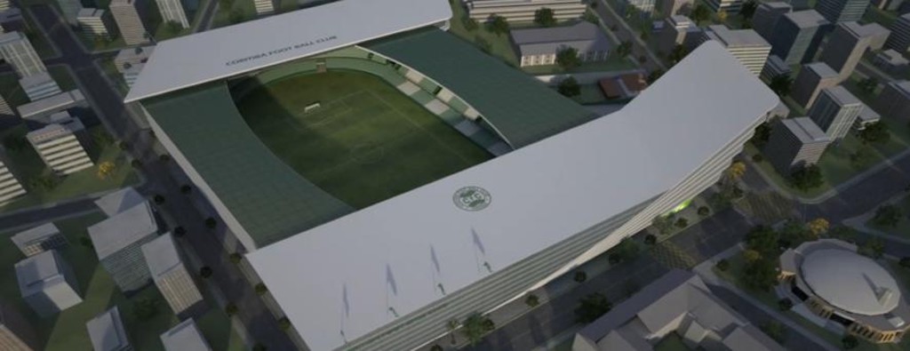 Coritiba chegou a produzir um vídeo, com a perspectiva da obra no terreno do Couto Pereira. O espaço é tratado como ‘Cortiba Foot Ball Center’ | /