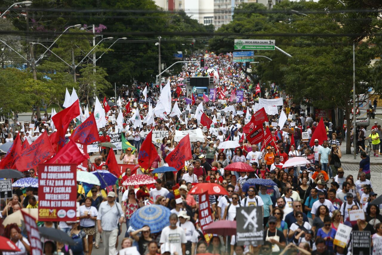 Ato desta quarta em Curitiba | Henry Milleo/Gazeta do Povo