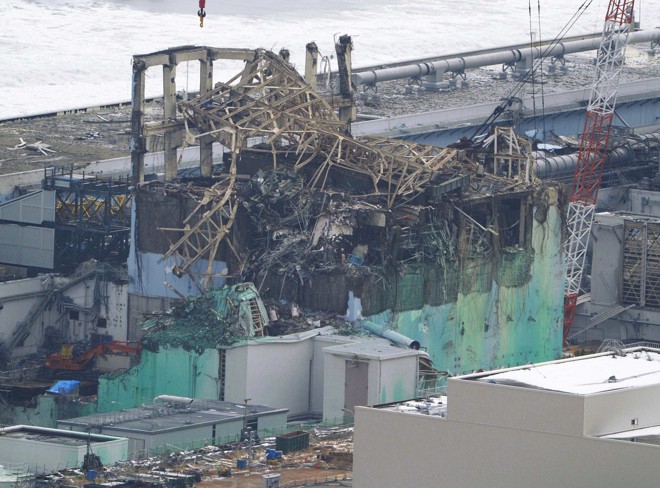Reator número 3 da planta de energia nuclear Fukushima Daiichi ficou destruído com o desastre que liberou alta radiação por toda a área. | Kyodo/Reuters