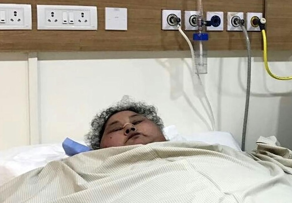 Eman Ahmed Abd El Aty, de 37 anos, pesava 500 quilos | INDRANIL MUKHERJEE