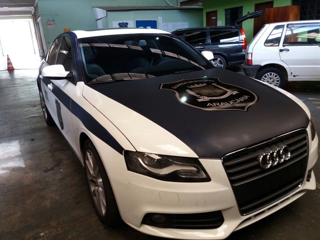 Audi A4 Turbo doado pela Justiça à Guarda Municipal de Araucária. | Guarda Municipal de Araucária/