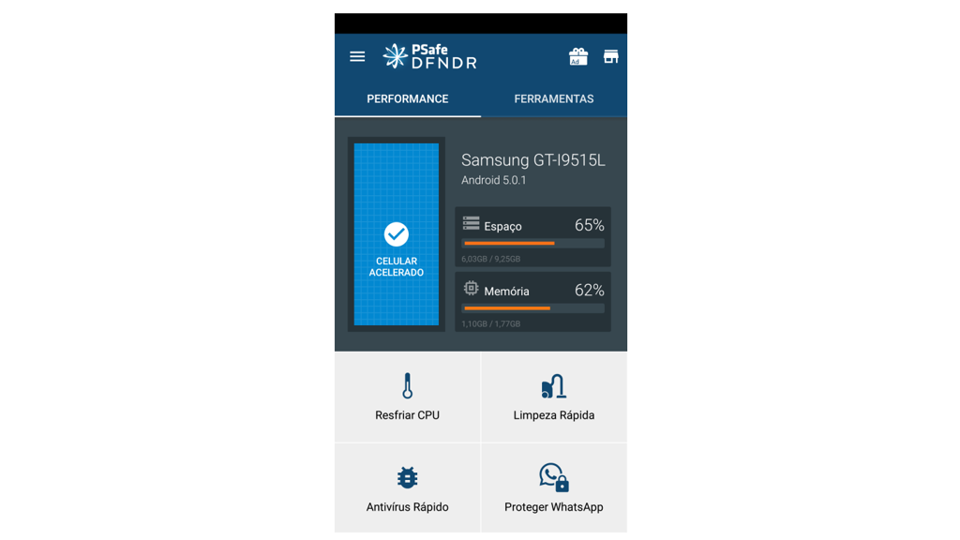 Nova versão do PSafe ganhará outro nome, PSafe DFNDR | PSafe/Divulgação