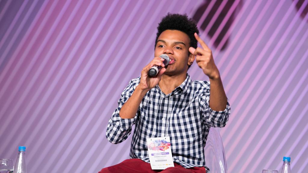 Fernando Holiday no Fórum da Liberdade, em Porto Alegre: “Tenho prestado um importante serviço aos debates públicos necessários para a cidade de São Paulo e também, de certa forma, ao país” | Tiago Trindade/Divulgação