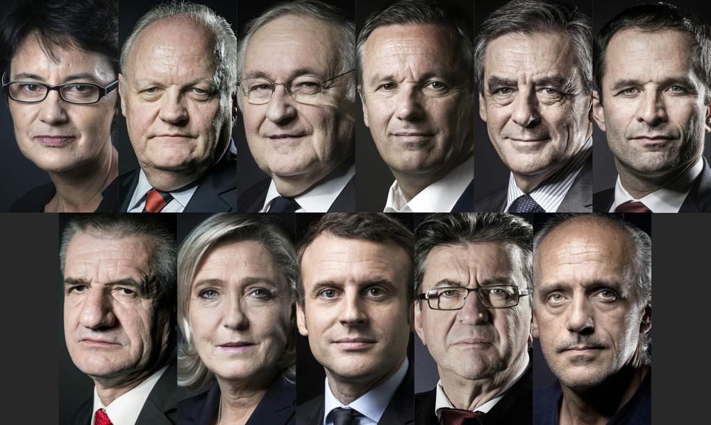 11 candidatos concorrem à presidência da França, mas apenas cinco têm chances reais de chegar ao segundo turno | Joel Saget/AFP