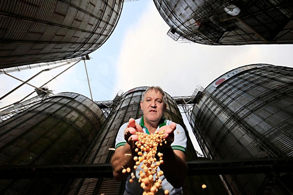 O produtor Vilmar Richter: “o clima foi muito bom, choveu quando precisávamos, o mesmo aconteceu com o sol. Foi perfeito.” | Albari Rosa/Gazeta do Povo