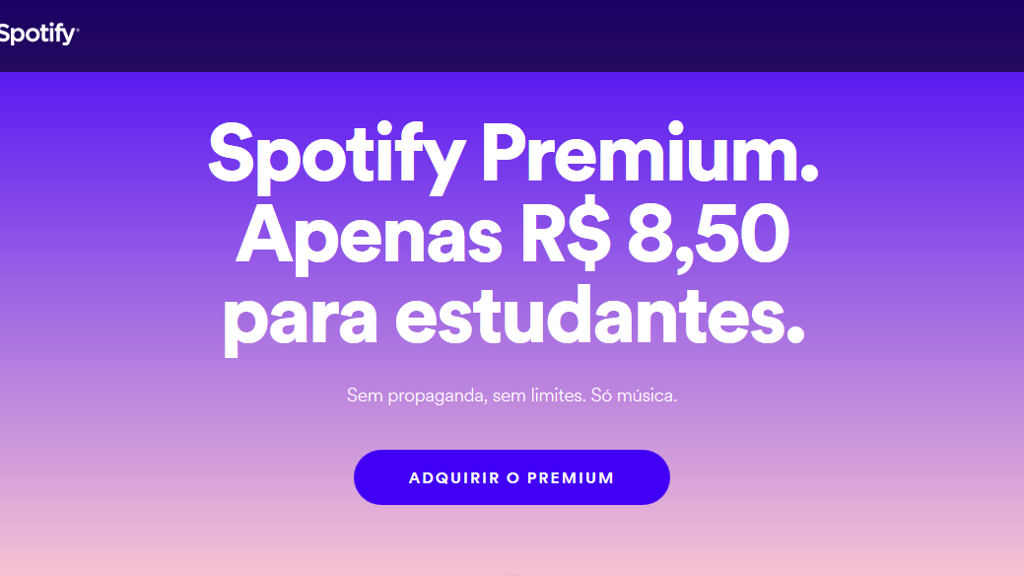 Oferta para estudantes universitários | Spotify/