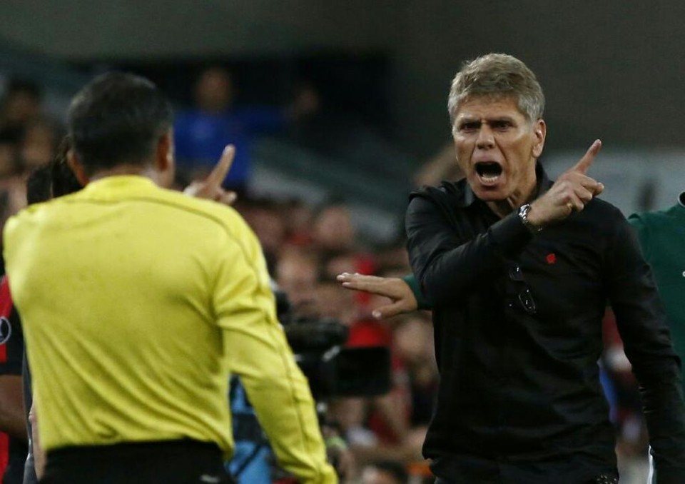 Paulo Autuori durante a vitória do Atlético sobre o Flamengo: “Agora estou me lixando para a Libertadores”. | Jonathan Campos/Gazeta do Povo