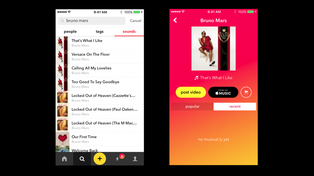 Parceria levará Apple Music para dentro do Musical.ly | Musical.ly/Divulgação
