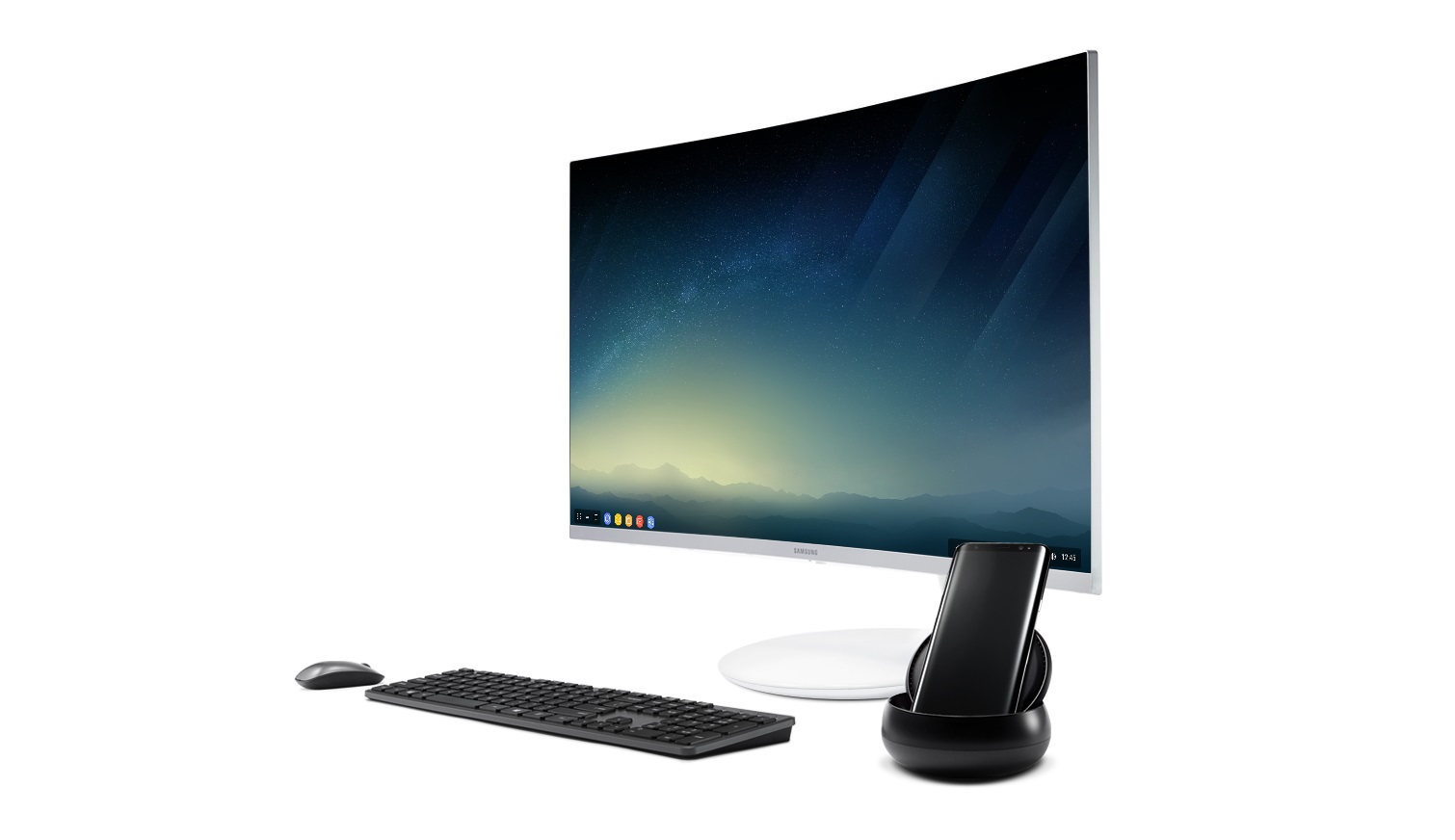 DeX, a aposta da Samsung para transformar o Galaxy S8 em estação de trabalho. | Samsung/Divulgação