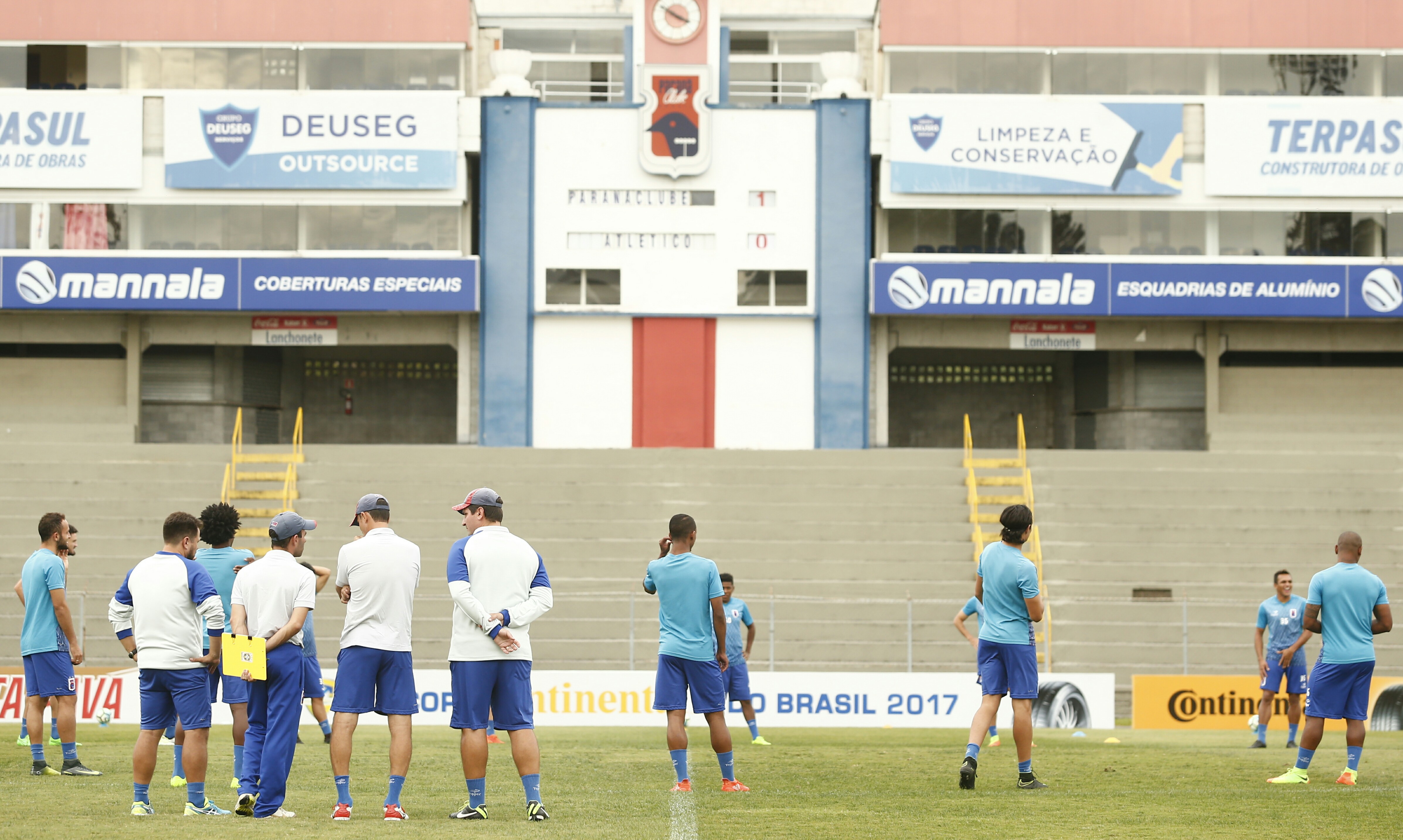 Último treino do Paraná na Vila Capanema antes do duelo decisivo com o ASA de Arapiraca. | Hugo Harada/Gazeta do Povo